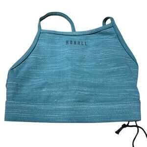 NOBULL High Neck Sports Bra Blue/Green Women's Size X-Small New With Tags